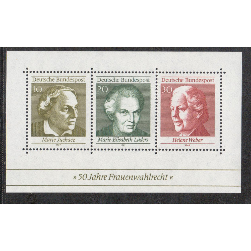 Germany 1007 suffrage souvenir sheet