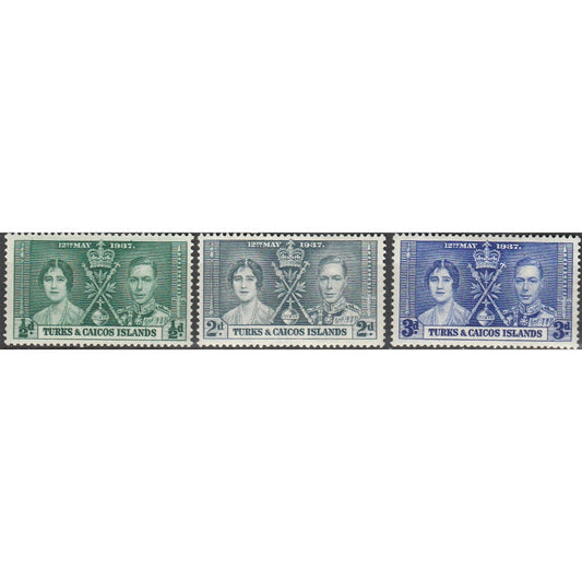 Turks and Caicos 75-77 postage stamps